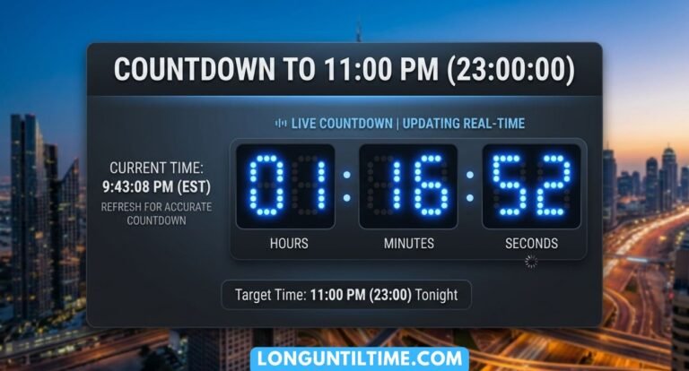 How Long Until 11pm