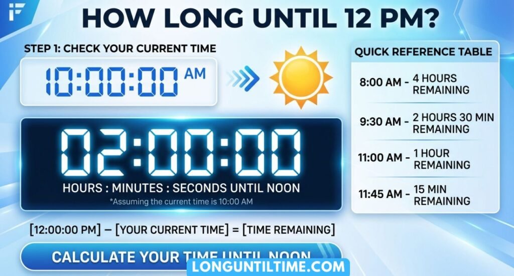 How Long Until 12 PM
