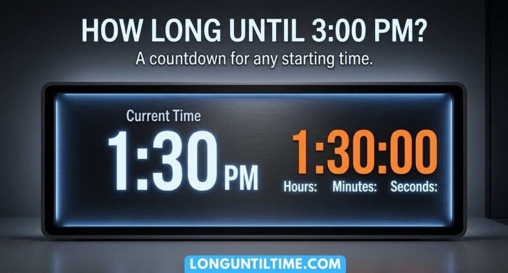 How Long Until 3pm