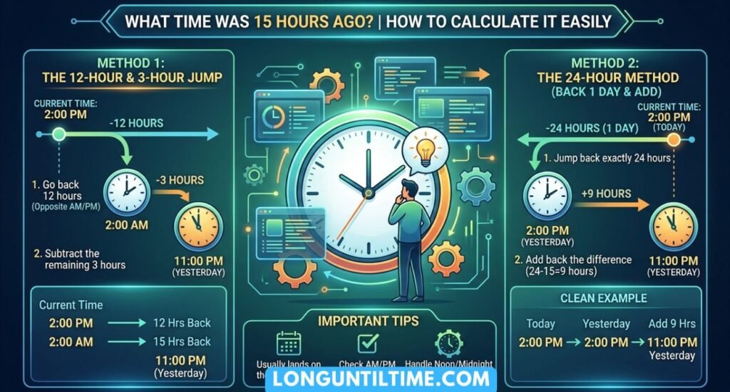 What Time Was 15 Hours Ago