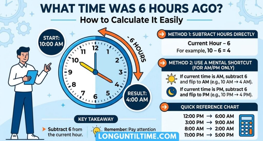 What Time Was 6 Hours Ago