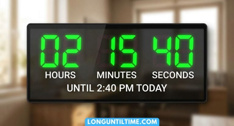 How Much Longer Until 2:40 PM Today