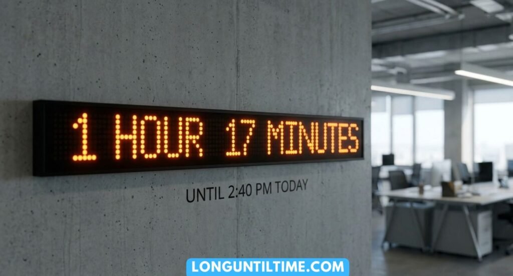 How Much Longer Until 2:40 PM Today