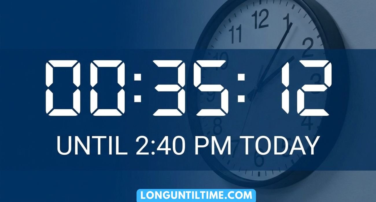How Much Longer Until 2:40 PM Today
