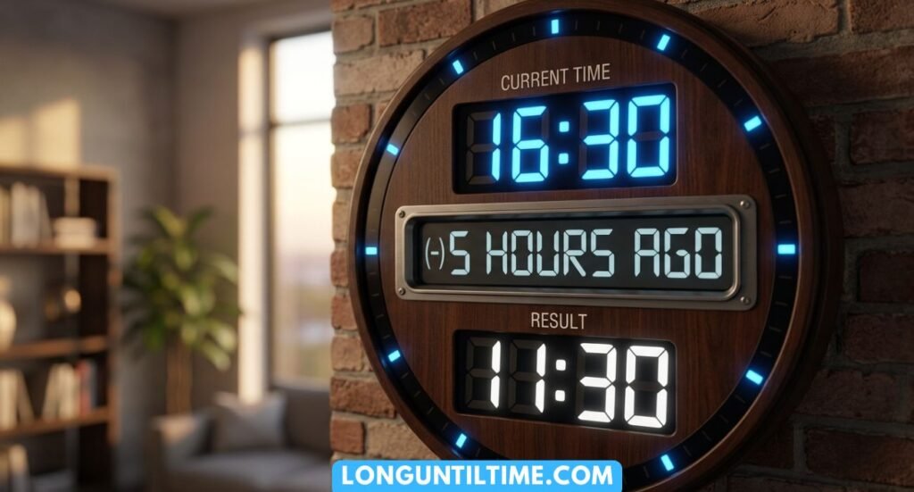 What Time Was It 5 Hours Ago